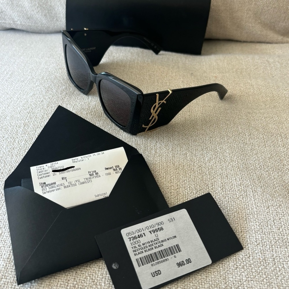 YSL-Saint Laurent Sunglasses- Black